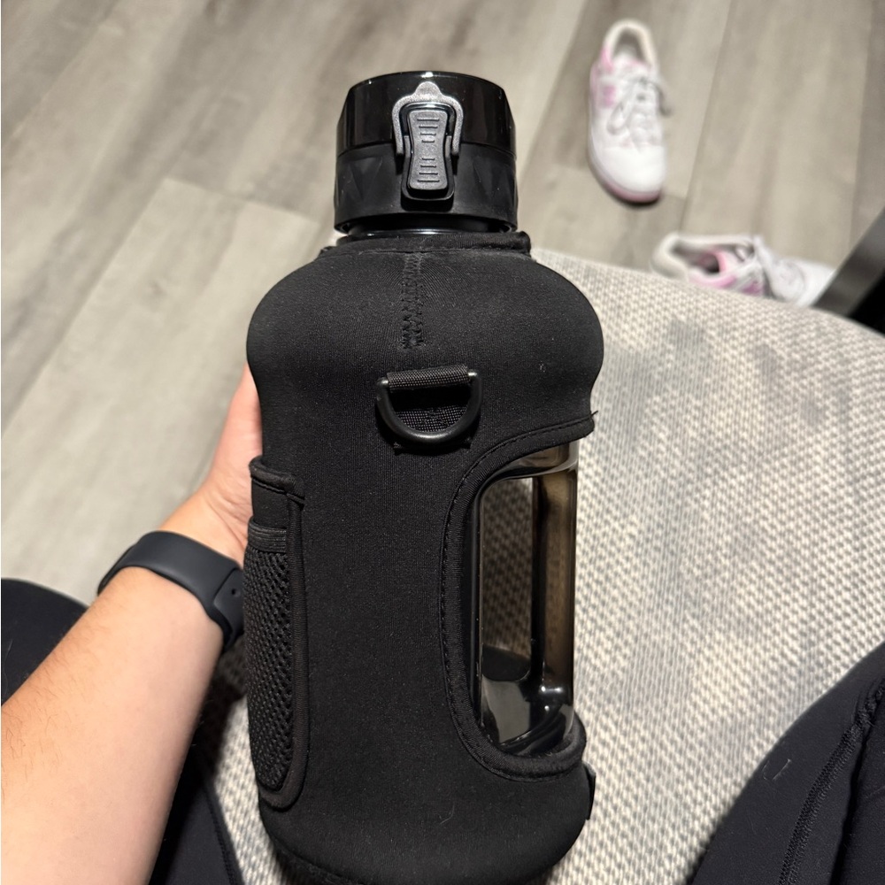 Black Half Gallon Water Bottle